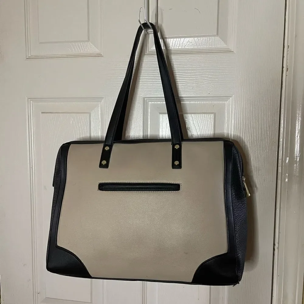 Tutilo New York black & White multi function large laptop bag